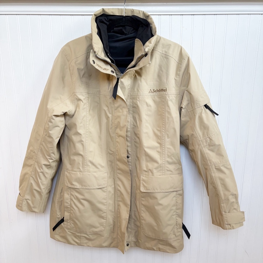 Schoffel Venturi Tan Full Zip Winter Parka Jacket Women’s Size 8